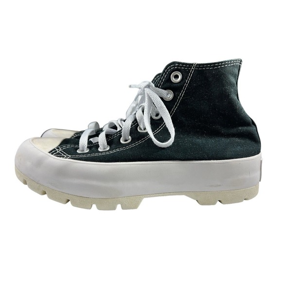 Converse All Star‎ Lugged Platform Black High Top Sneakers Women Sz 7 - Picture 1 of 6
